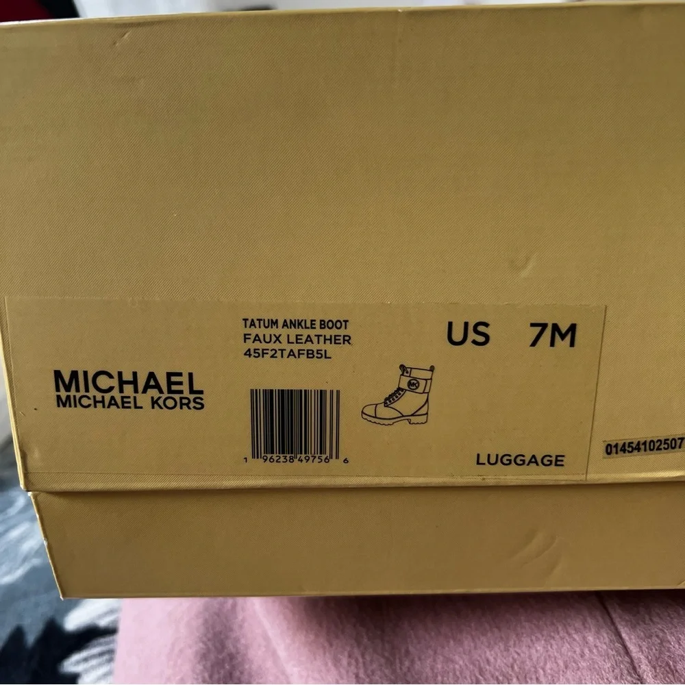 Michael Michael Kors Women's Faux Leather Tatum Ankle Boot - Picture 11 of 11